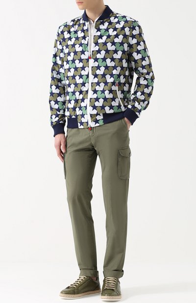 Хлопковые брюки карго KITON, арт. UFPPCA/6N78, фото 2