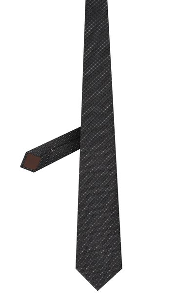 Шелковый галстук CANALI темно-серого цвета по цене 16250 руб., арт. 18/HJ04128, фото 3 Шелковый галстук CANALI, арт. 18/HJ04128, фото 3