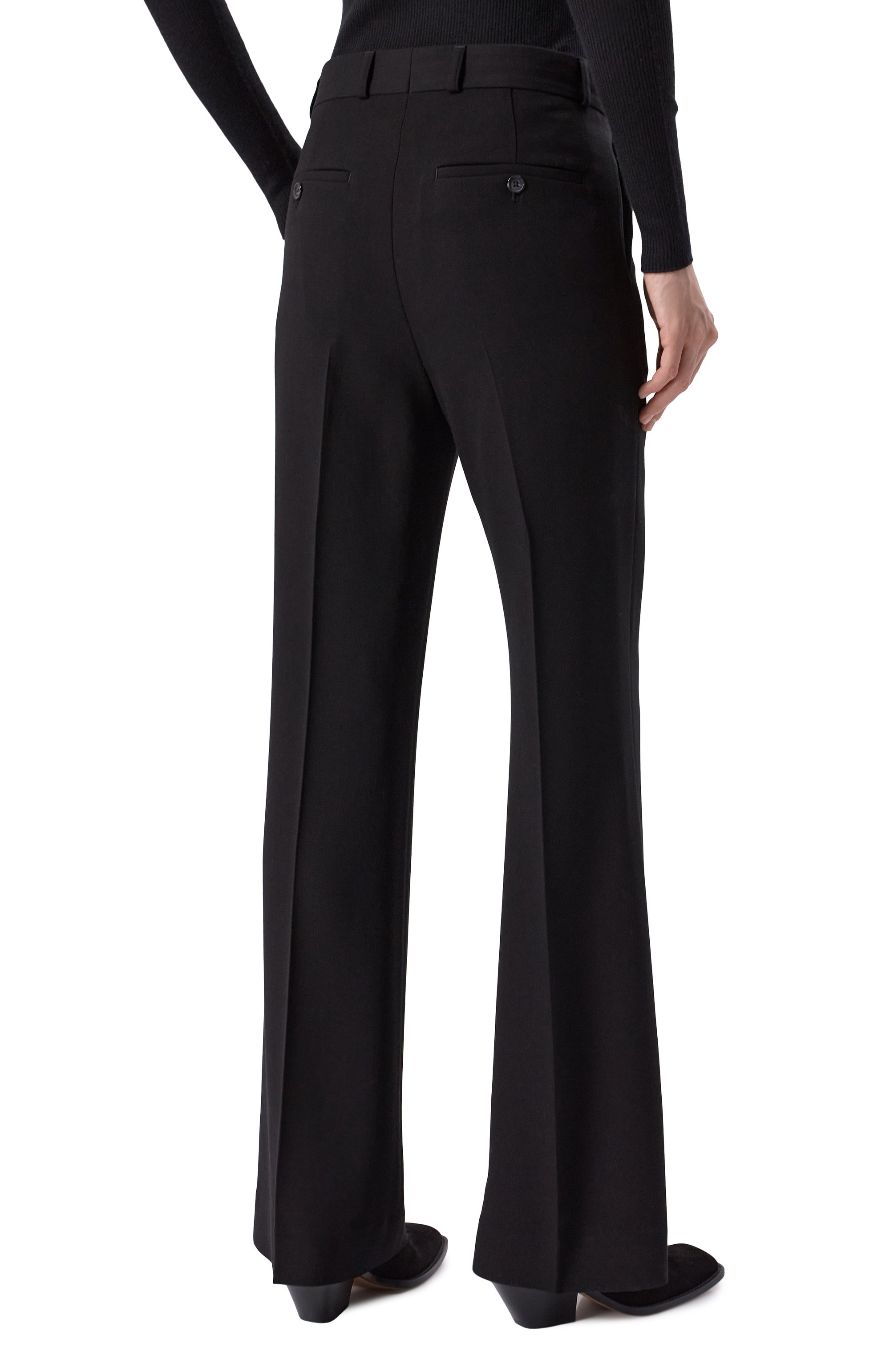 Брюки из вискозы и шерсти TOTEME, арт. 251-WRB1056-FB0335, фото 4