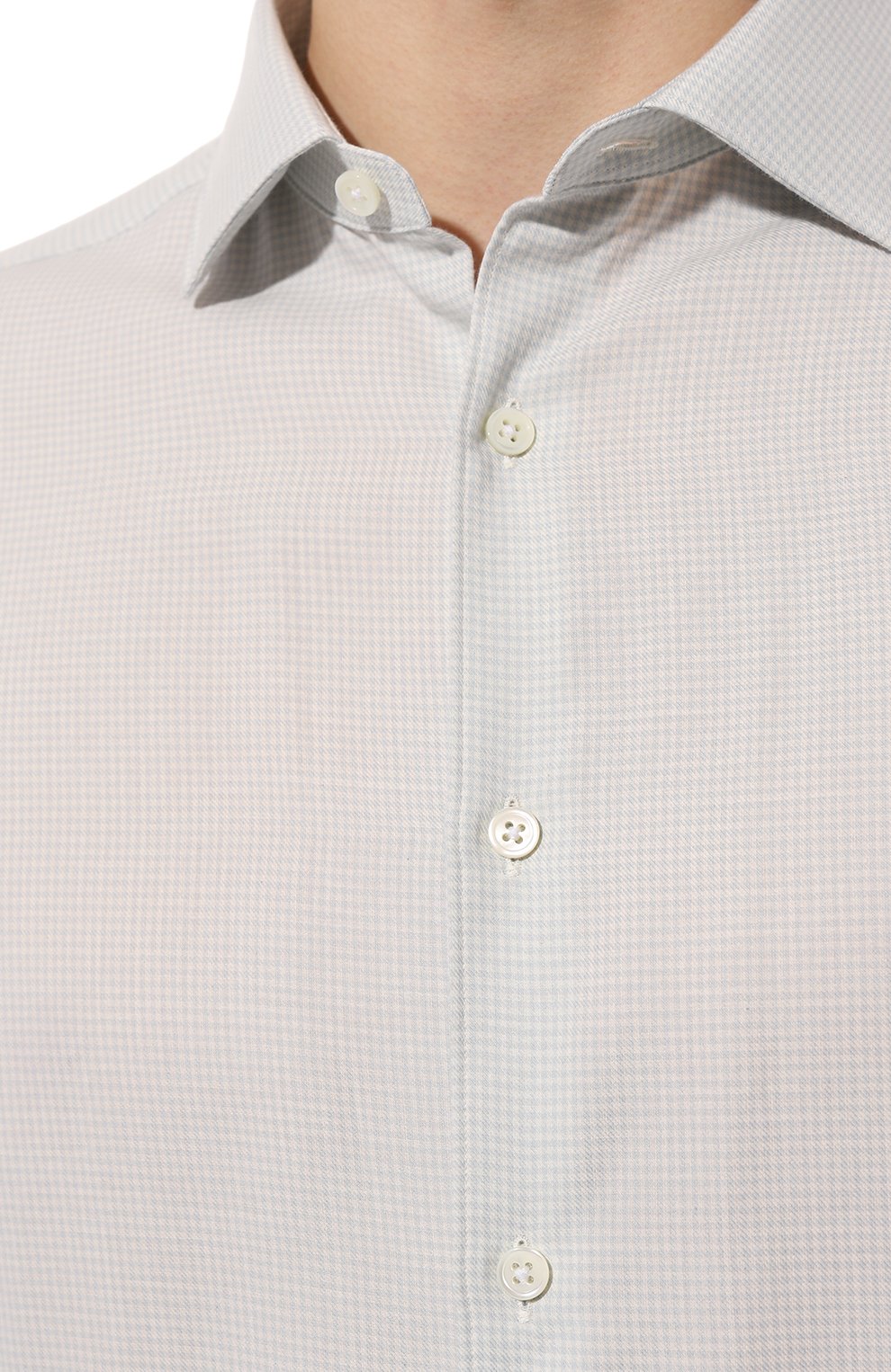 Рубашка из хлопка и кашемира ZEGNA, арт. SRF5/UEX45A8, фото 5