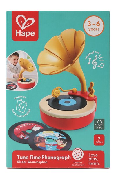Музыкальная игрушка граммофон HAPE, арт. E0641_HP