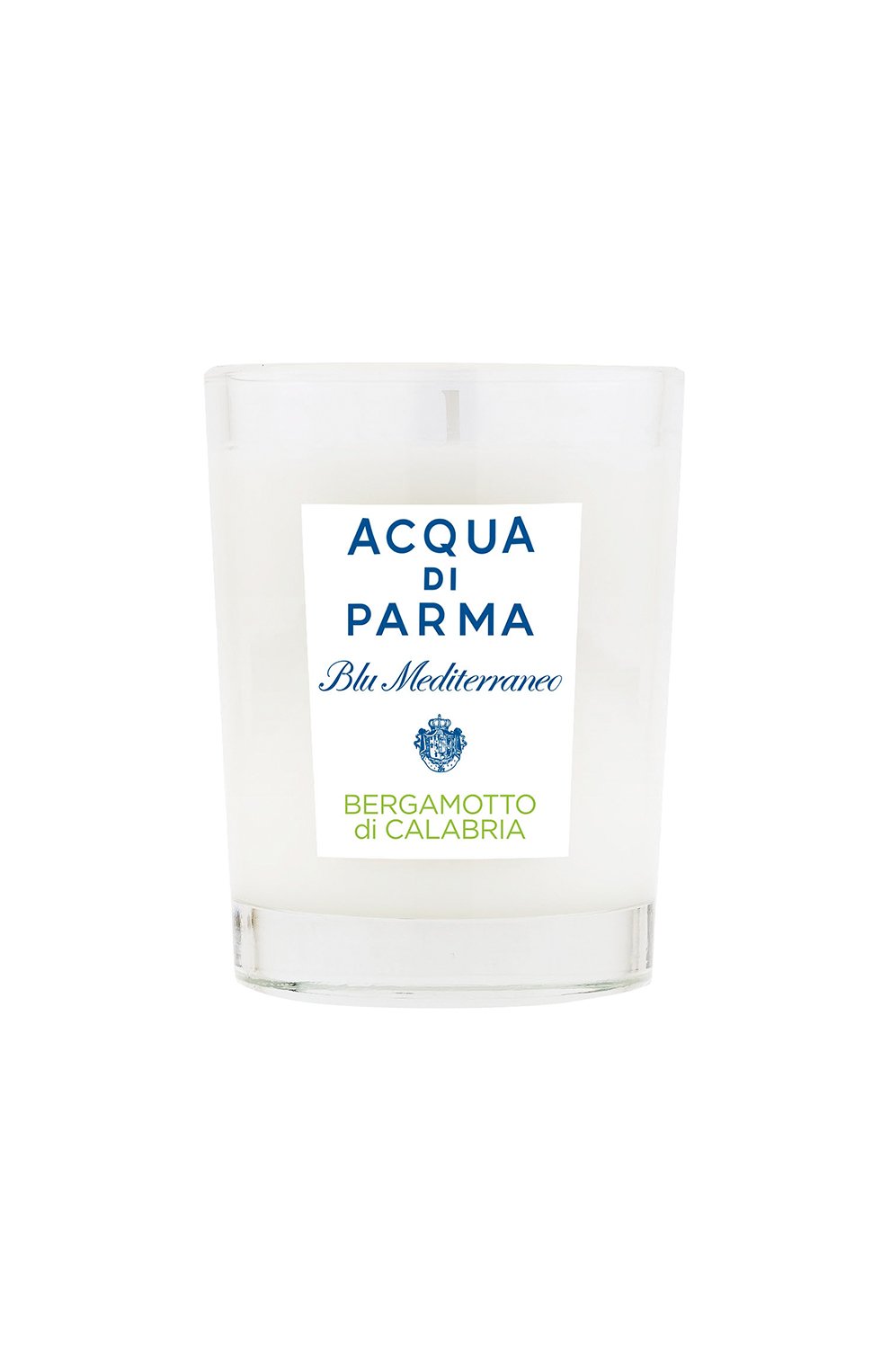 Свеча парфюмированная bergamotto di calabria ACQUA DI PARMA бесцветного цвета по цене 6700 руб., арт. 62006, фото 1 Свеча парфюмированная bergamotto di calabria ACQUA DI PARMA, арт. 62006, фото 1