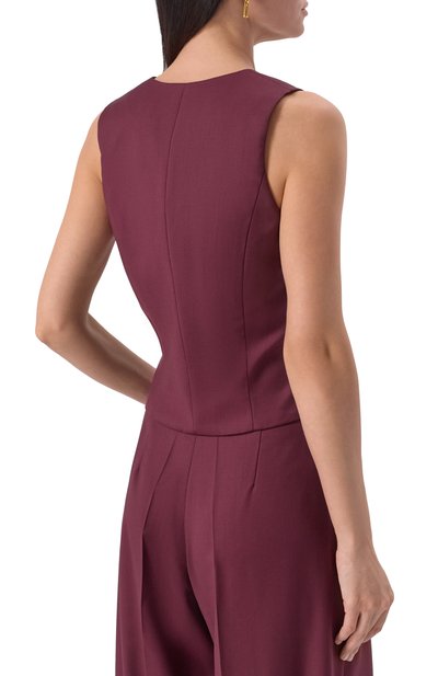 Жилет из шерсти и кашемира LESYANEBO, арт. LN03H-633_CR, фото 4