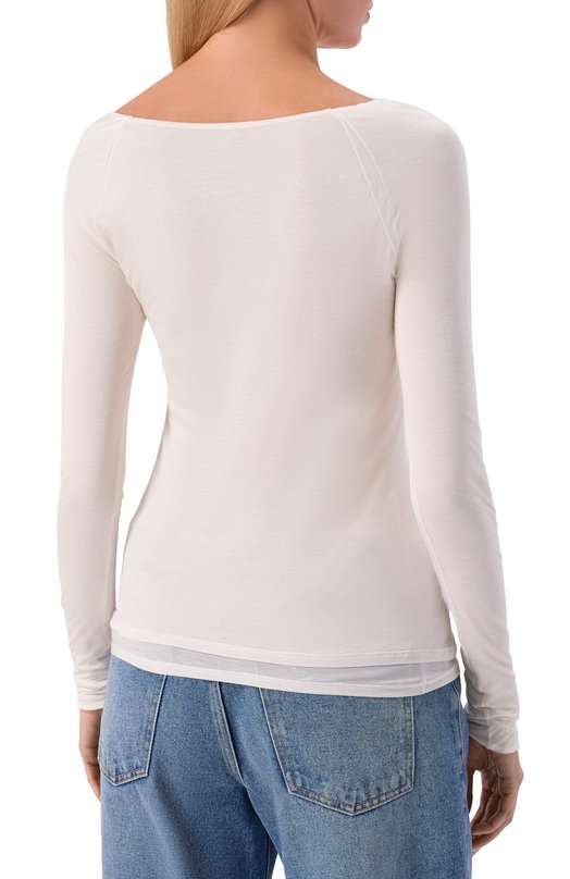 Лонгслив BOSS 50553548 Кремовый  50553548 Фото 4