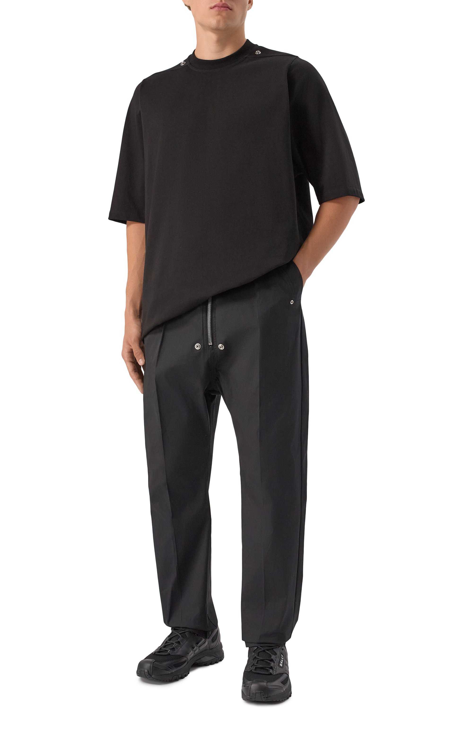 Хлопковая футболка RICK OWENS, арт. RU02E1249/BAES2, фото 2