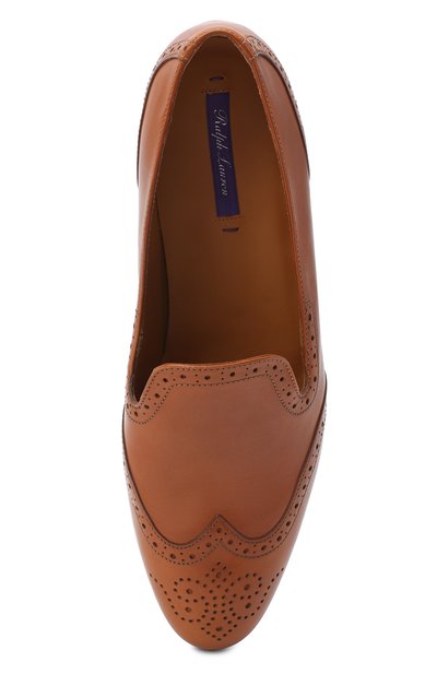 Кожаные лоферы RALPH LAUREN, арт. 800687042, фото 5