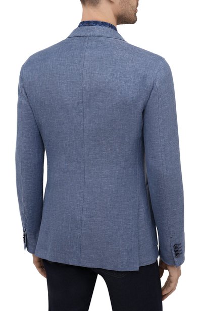 Пиджак изо льна и шелка ZEGNA, арт. 949544/1DJSS0, фото 4