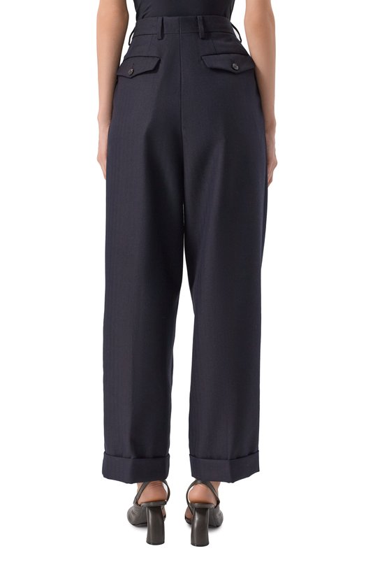 Шерстяные брюки Dries Van Noten 010920-2193-509 Синий  010920-2193-509 Фото 4