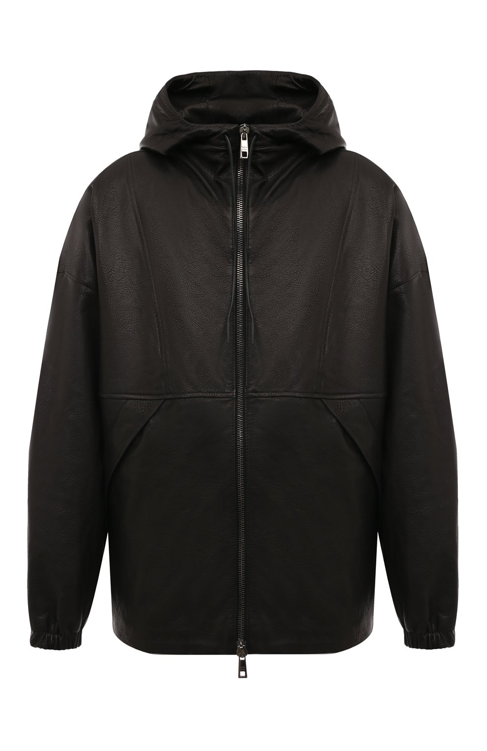 Кожаная куртка GIORGIO BRATO черного цвета по цене 159500 руб., арт. GU25F22050, фото 1 Кожаная куртка GIORGIO BRATO, арт. GU25F22050, фото 1