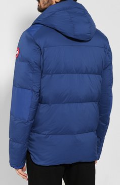 Мужская пуховик armstrong CANADA GOOSE синего цвета, арт. 5076M | Фото 4 (Мужское Кросс-КТ: Пуховик-верхняя одежда, Верхняя одежда, пуховик-короткий; Длина (верхняя одежда): Короткие; Материал подклада: Синтетический материал; Материал внешний: Синтетический материал; Рукава: Длинные; Кросс-КТ: Пуховик; Материал утеплителя: Пух и перо; Статус проверки: Проверена категория; Материал сплава: Проставлено; Драгоценные камни: Проставлено; Стили: Кэжуэл)