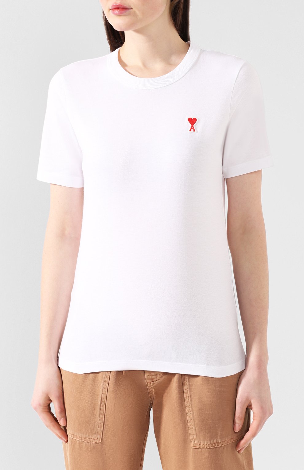 Хлопковая футболка AMI, арт. E20FJ108.720, фото 3