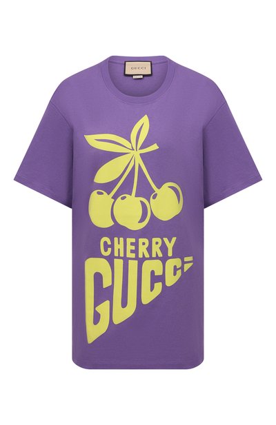 Женская хлопковая футболка GUCCI, арт. 615044/XJDZ3