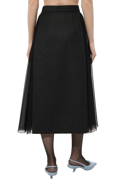 Шерстяная юбка PRADA, арт. P106TG-1ZDB-F0H16-212, фото 4