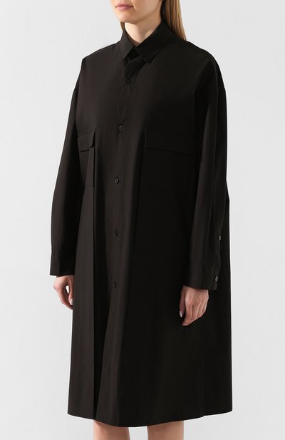 Хлопковое платье YOHJI YAMAMOTO, арт. NN-B52-006, фото 3