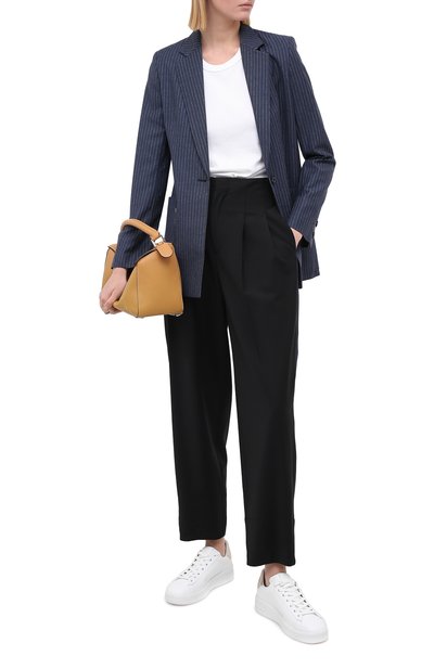 Шерстяной жакет VICTORIA, VICTORIA BECKHAM синего цвета по цене 59950 руб., арт. 2320WJK001400B, фото 2 Шерстяной жакет VICTORIA, VICTORIA BECKHAM, арт. 2320WJK001400B, фото 2