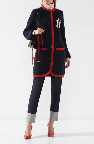 Шерстяной кардиган с контрастной отделкой GUCCI, арт. 543419/X930B, фото 2