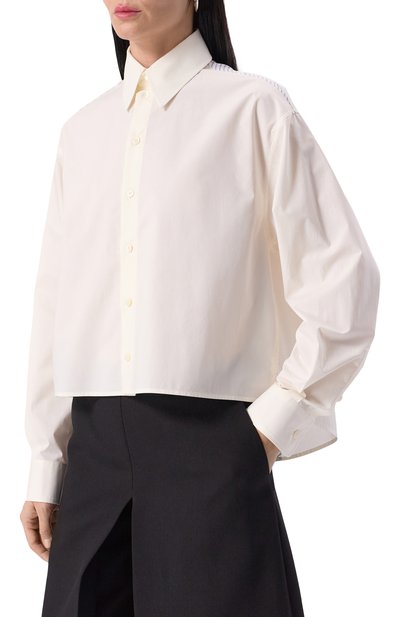 Хлопковая рубашка MM6, арт. S52DT0042/M35256, фото 3