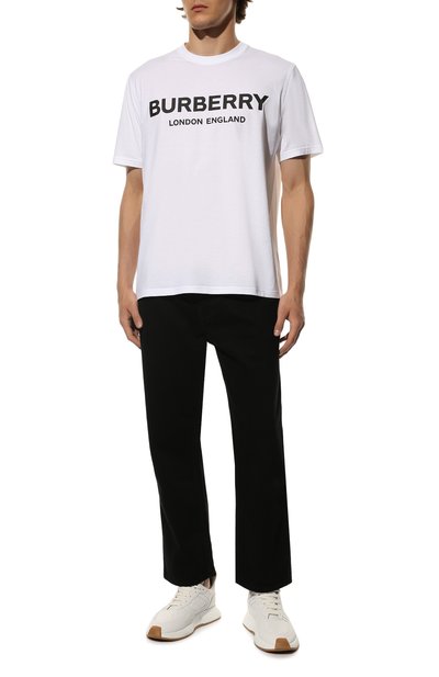 Хлопковая футболка BURBERRY, арт. 8026017, фото 2