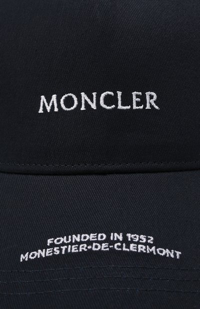 Хлопковая бейсболка MONCLER, арт. H1-091-3B000-25-04863, фото 4