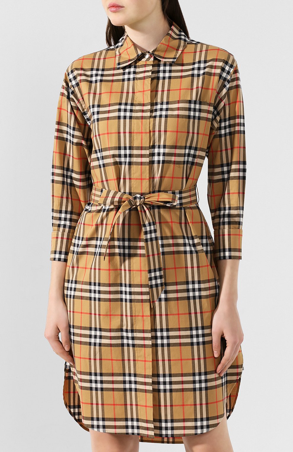 Хлопковое платье BURBERRY, арт. 8013946, фото 3