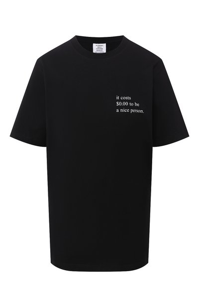 Женская хлопковая футболка VETEMENTS, арт. UAH21TR500 1600/W