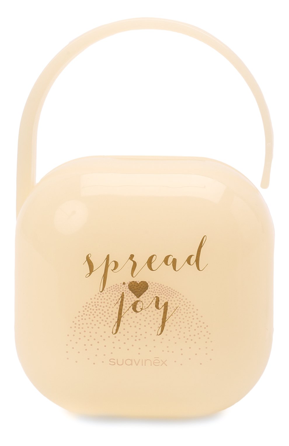 Контейнер для пустышки SUAVINEX бежевого цвета по цене 1800 руб., арт. 3800545BGHEART, фото 1 Контейнер для пустышки SUAVINEX, арт. 3800545BGHEART, фото 1