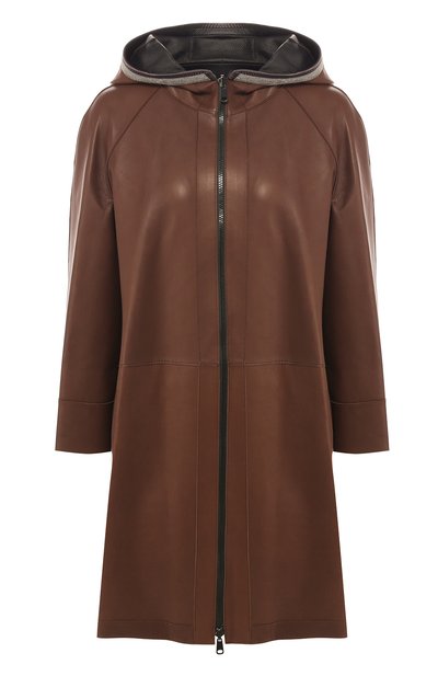 Женское кожаное пальто BRUNELLO CUCINELLI, арт. MP0SR9350P