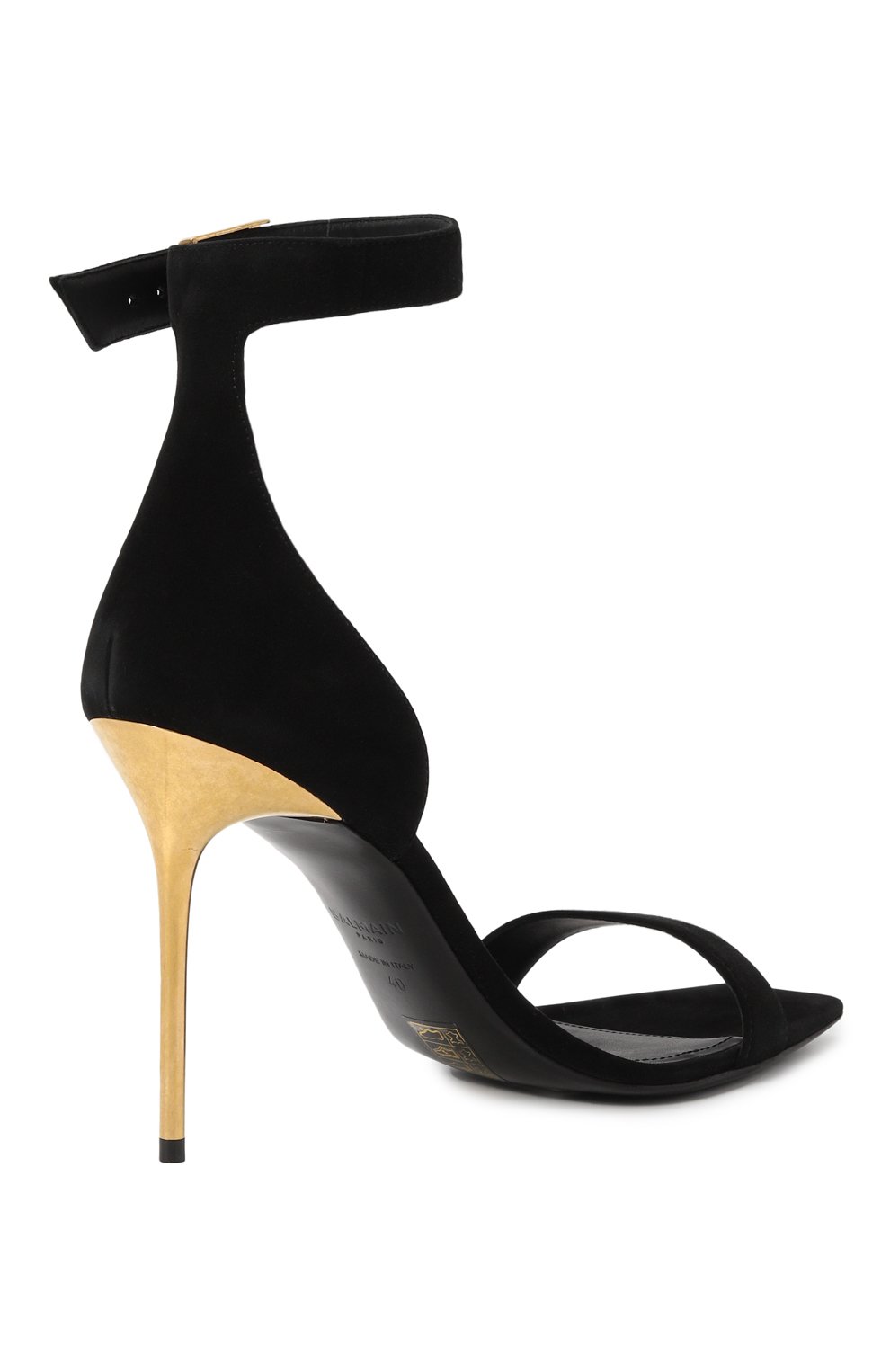 Замшевые босоножки uma BALMAIN, арт. AN1UH742LCMK, фото 5