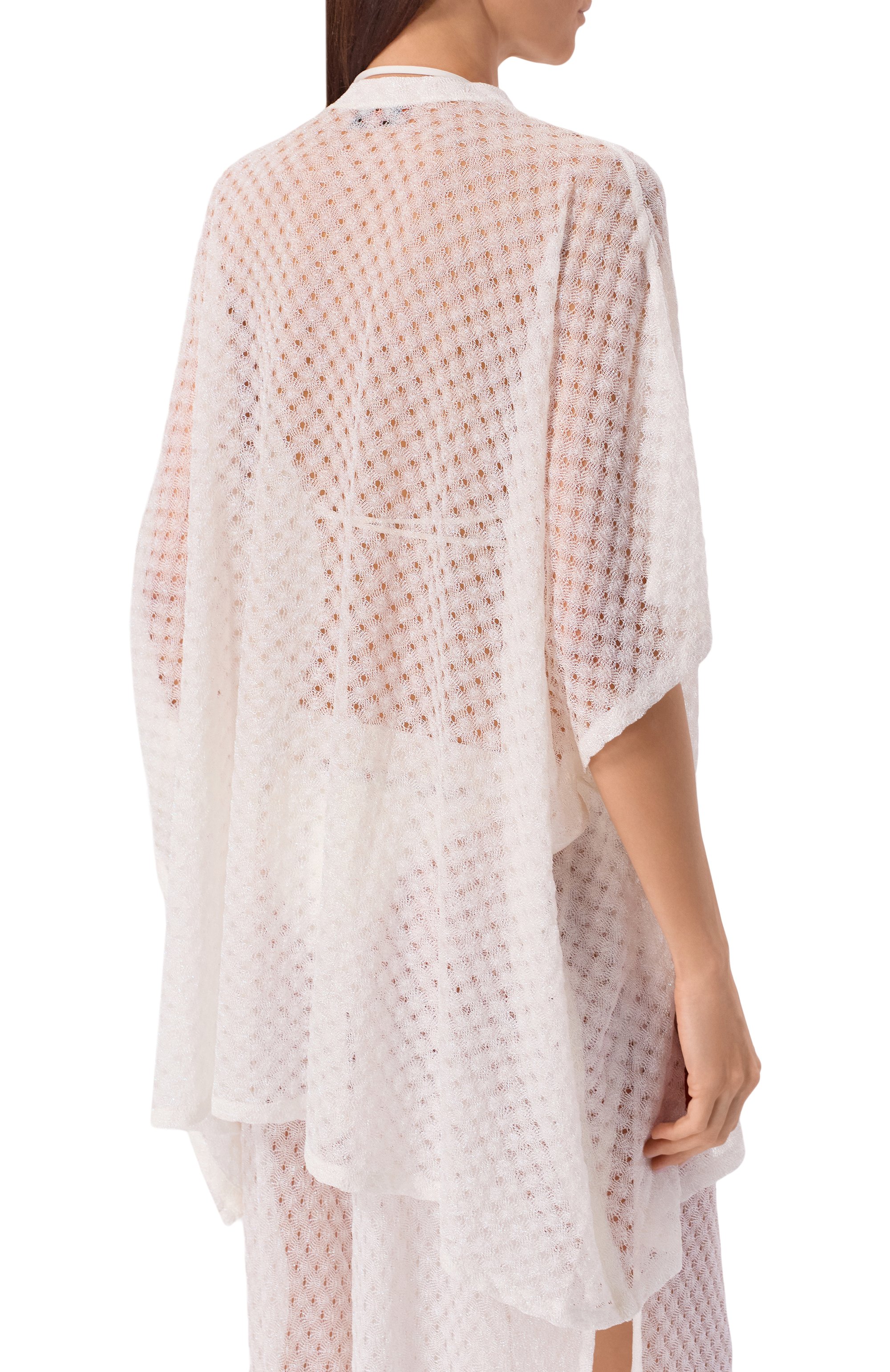 Туника из вискозы MISSONI белого цвета по цене 113000 руб., арт. MC26SQ00/BR014R, фото 4 Туника из вискозы MISSONI, арт. MC26SQ00/BR014R, фото 4