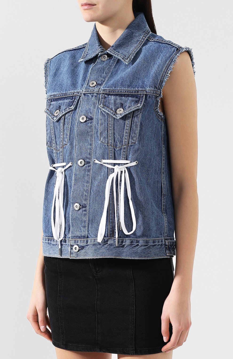Джинсовый жилет PROENZA SCHOULER, арт. WL1919074-DC028, фото 3