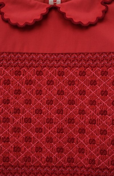 Хлопковое платье GUCCI, арт. 615241 ZAEFF, фото 3