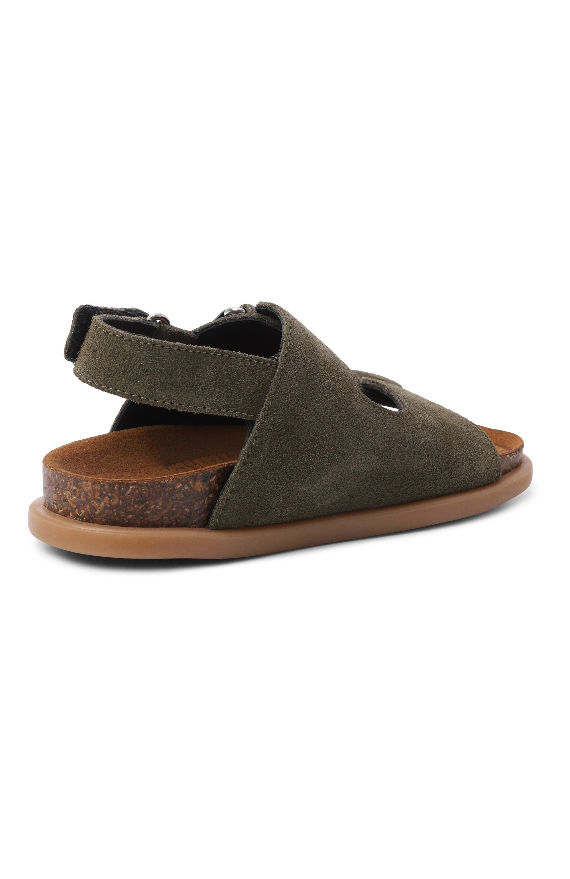 Замшевые сандалии DIRK BIKKEMBERGS хаки цвета по цене 19350 руб., арт. K4B2-21915-0009_001, фото 3 Замшевые сандалии DIRK BIKKEMBERGS, арт. K4B2-21915-0009_001, фото 3