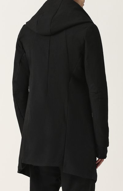 Пальто из смеси шерсти и льна на молнии с капюшоном MASNADA, арт. M1941, фото 4