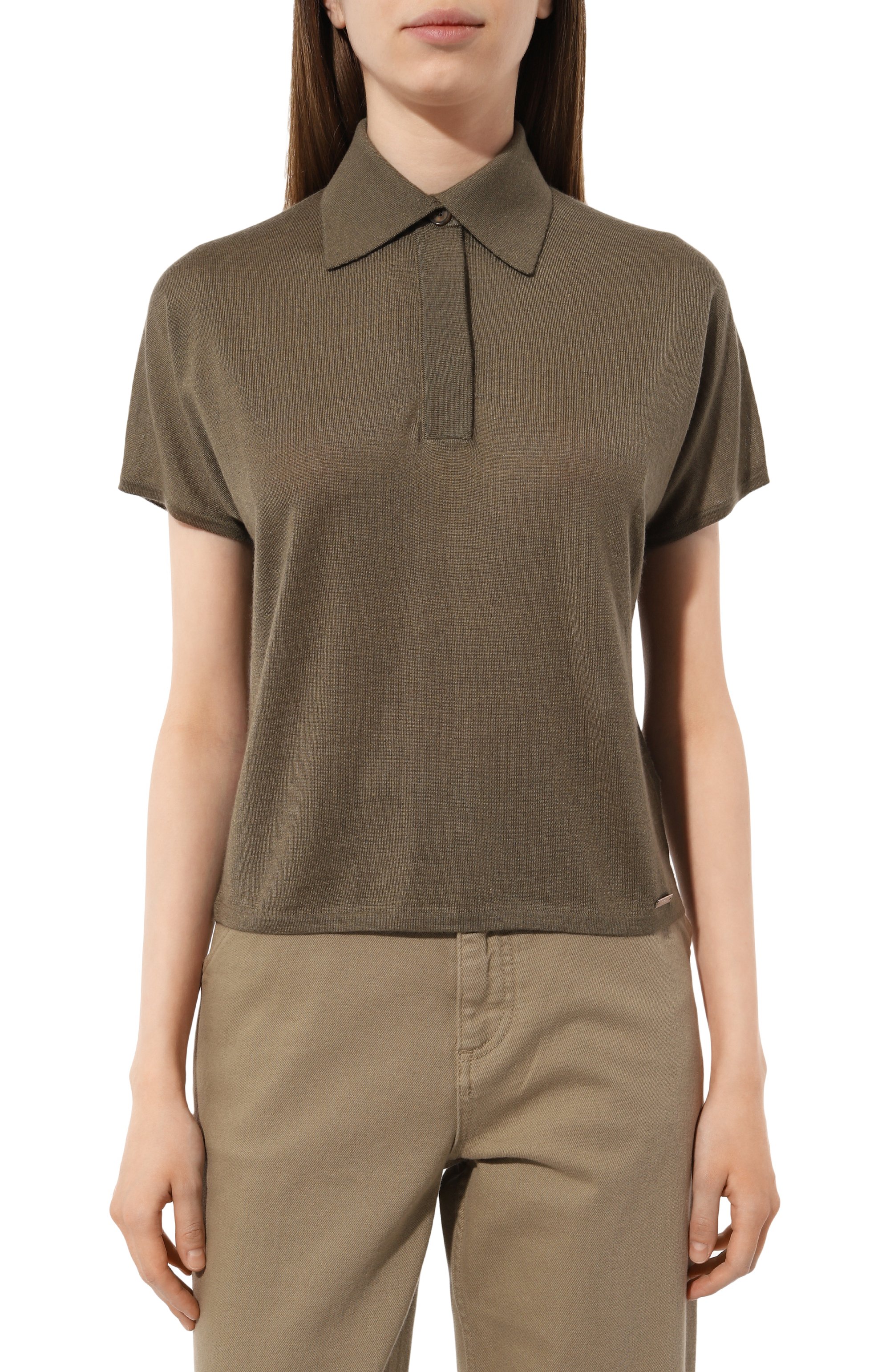 Поло из кашемира и шелка KITON, арт. D57711107, фото 3