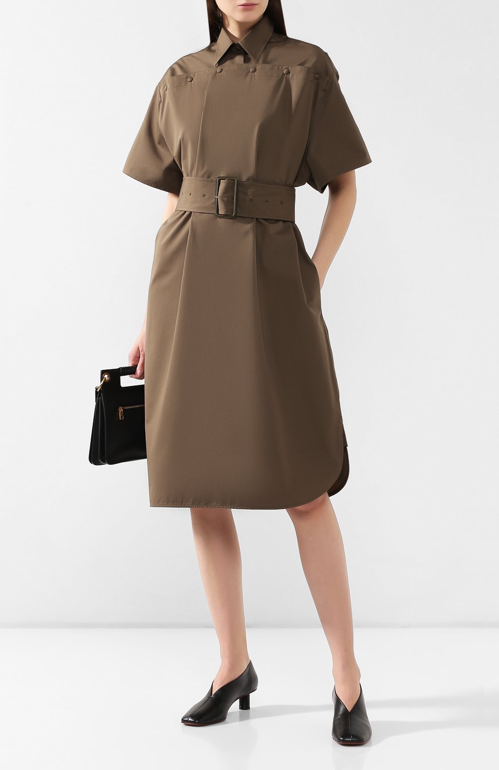 Хлопковое платье BOTTEGA VENETA, арт. 563045/VF1Y0, фото 2