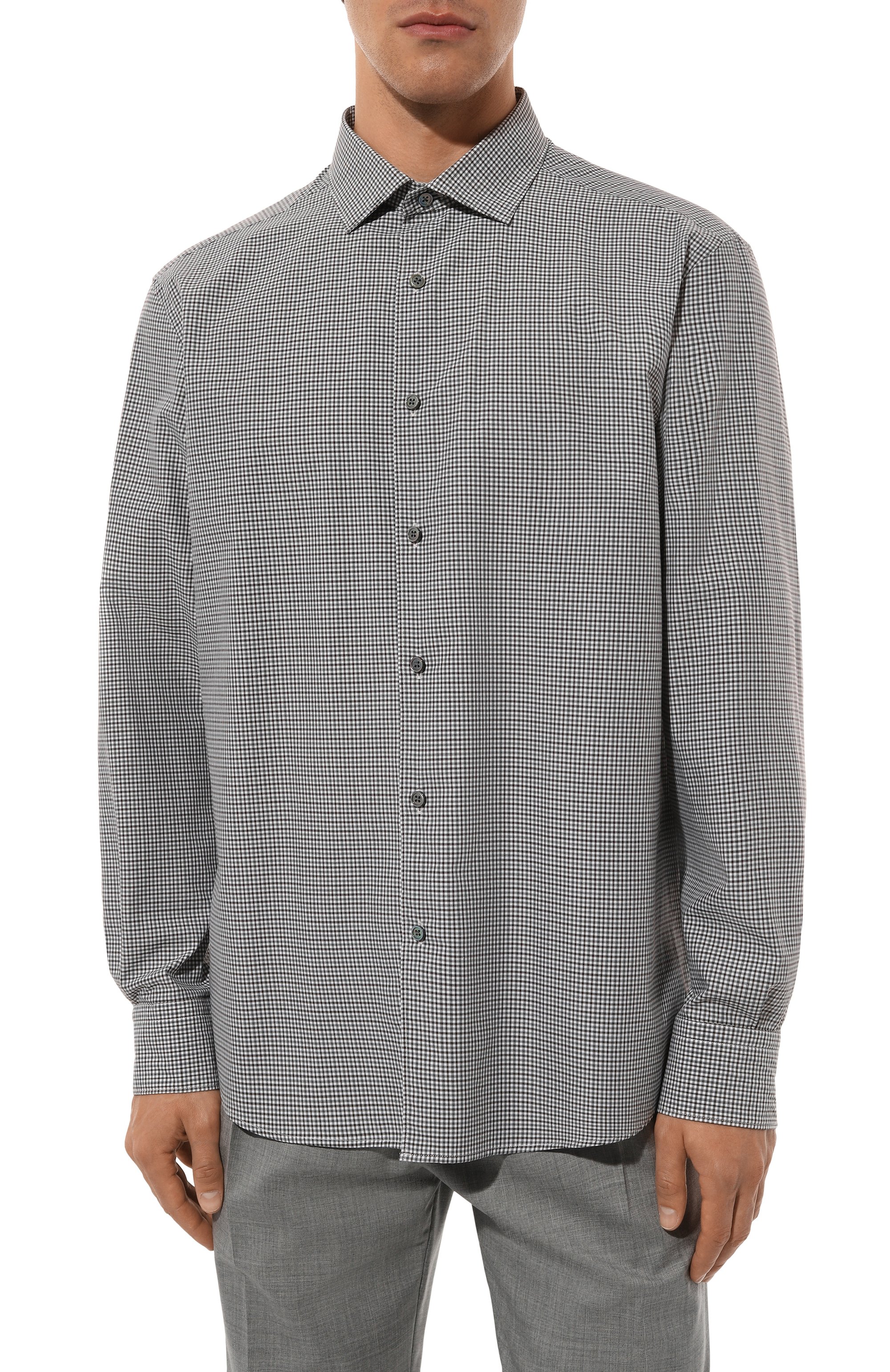 Хлопковая рубашка ZEGNA, арт. UDX21A7/SRF5, фото 3