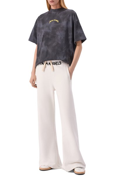 Хлопковые брюки PALM ANGELS, арт. PWCH029S26FLE002, фото 2