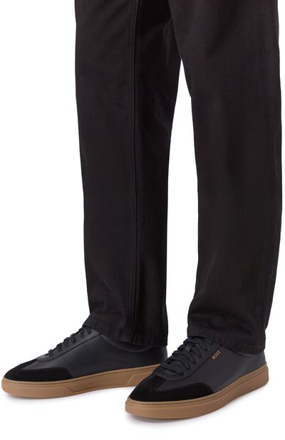 Кожаные кеды kieran BOSS, арт. 50552852, фото 3