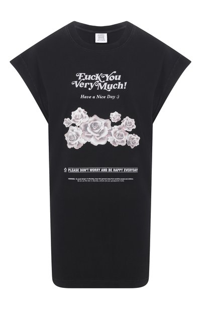 Женская хлопковая майка VETEMENTS, арт. MH27TT204B