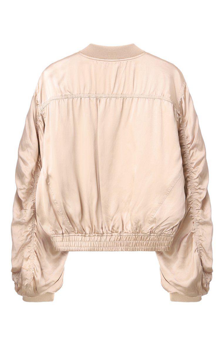 Детская бомбер из вискозы DIESEL золотого цвета, арт. J02205/KXBMX | Фото 2 (Рукава: Длинные; Материал внешний: Вискоза; Материал подклада: Синтетический материал; Кросс-КТ: Демисезон, бомбер; Автоматизация состава: Проставлено; Автоматизация ТО: Проставлено; Ростовка одежда: 8 лет | 128 см, 16 лет | 164 см, 6 лет | 116 см, 13 - 15 лет | 158 см, 10 - 11 лет | 140 - 146см)