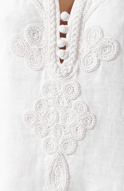 Льняная туника ESMERALDA RESORT белого цвета по цене 89950 руб., арт. KURTA SEA BAMB00 DESIGN, фото 5 Льняная туника ESMERALDA RESORT, арт. KURTA SEA BAMB00 DESIGN, фото 5