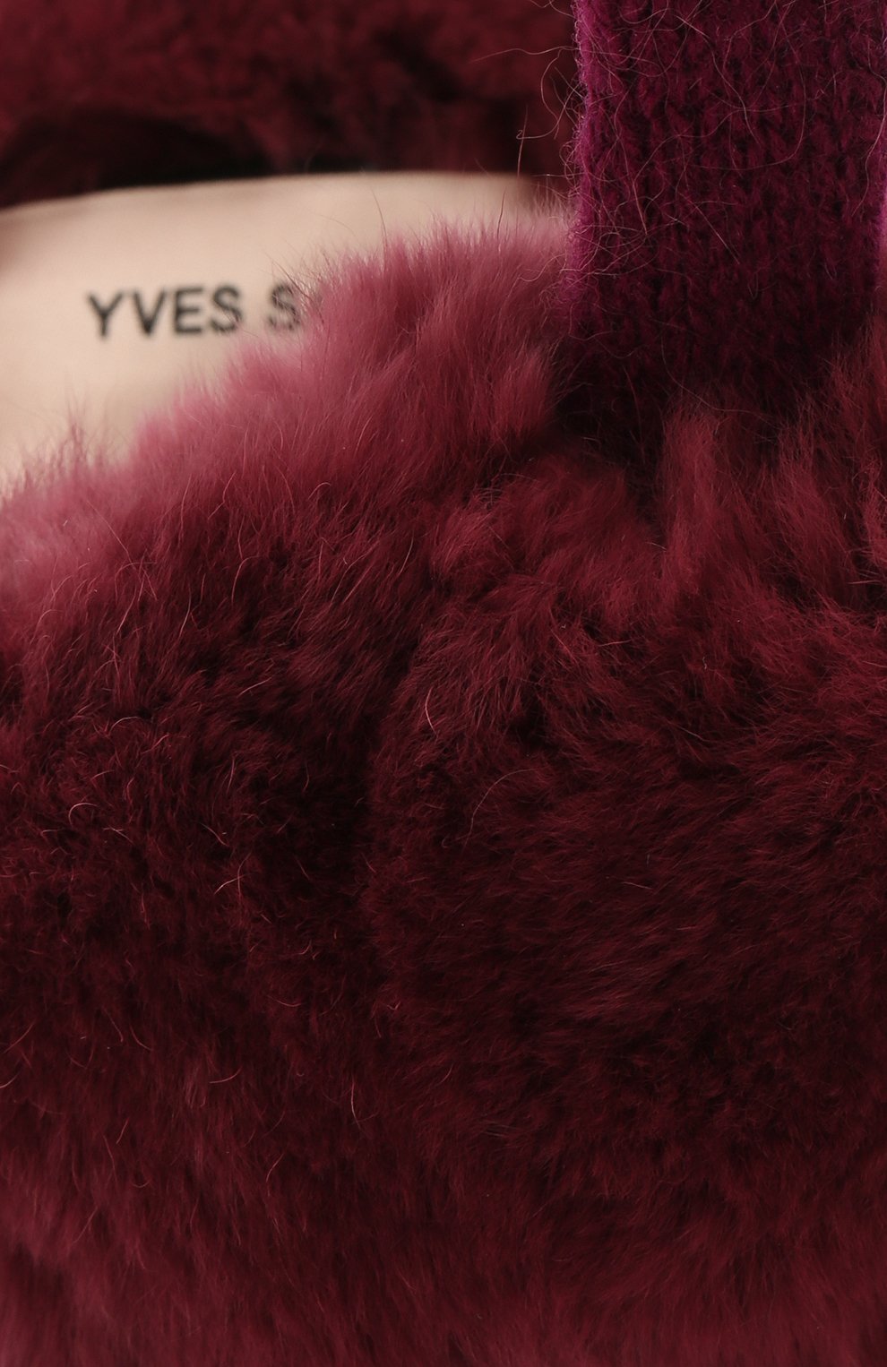 Шерстяные наушники с меховой отделкой YVES SALOMON ENFANT, арт. 20WEA310XXREXW, фото 3