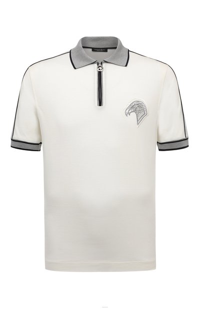 Мужское поло из шелка и хлопка STEFANO RICCI, арт. K818919P31/T23271