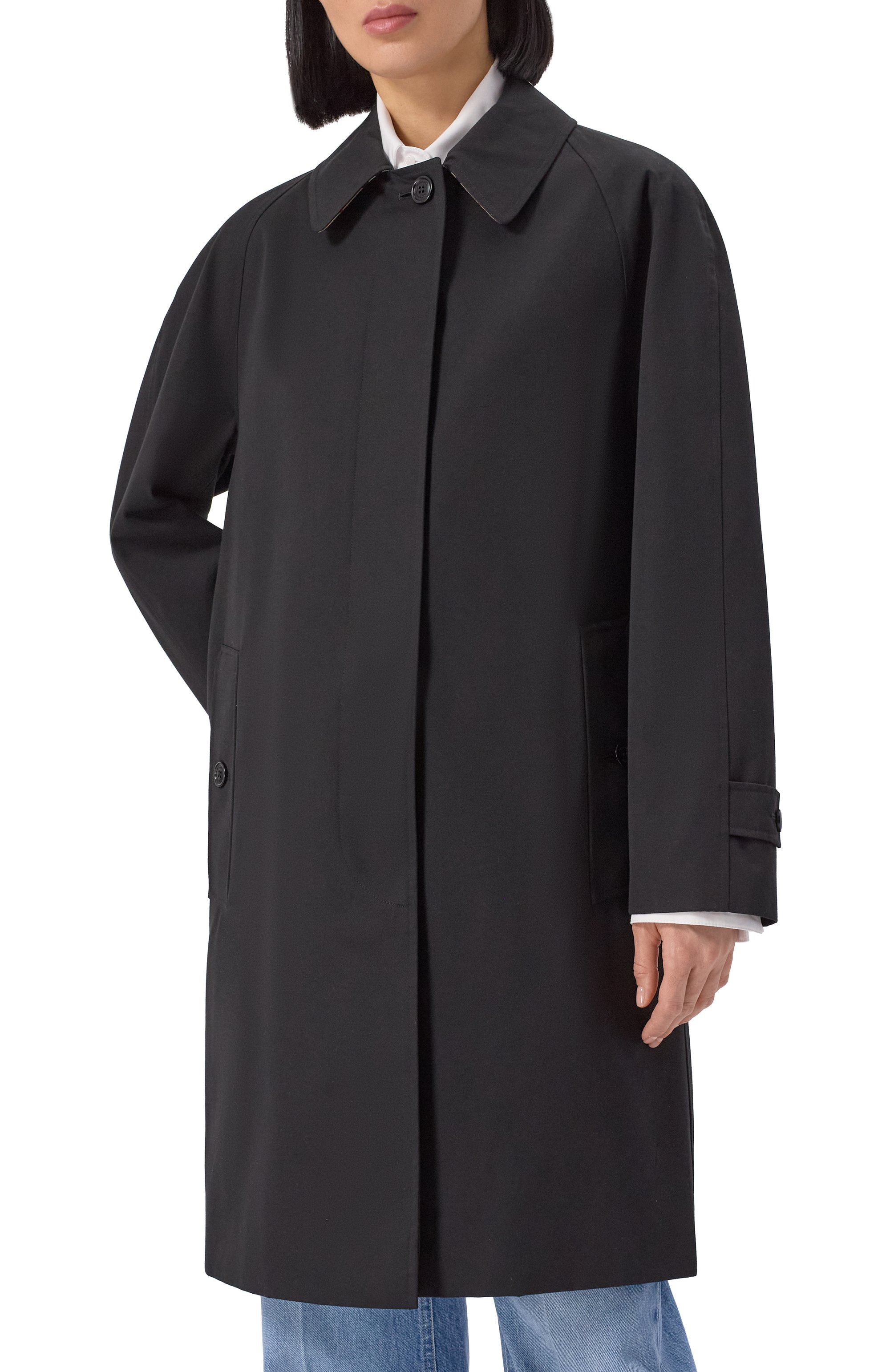 Хлопковый плащ BURBERRY, арт. 8079398, фото 3