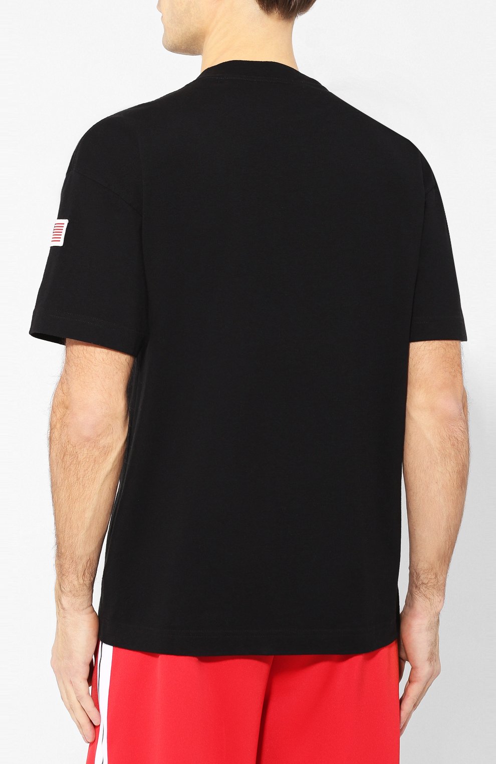 Хлопковая футболка PALM ANGELS черного цвета по цене 25100 руб., арт. PMAA001R204130121010, фото 4 Хлопковая футболка PALM ANGELS, арт. PMAA001R204130121010, фото 4