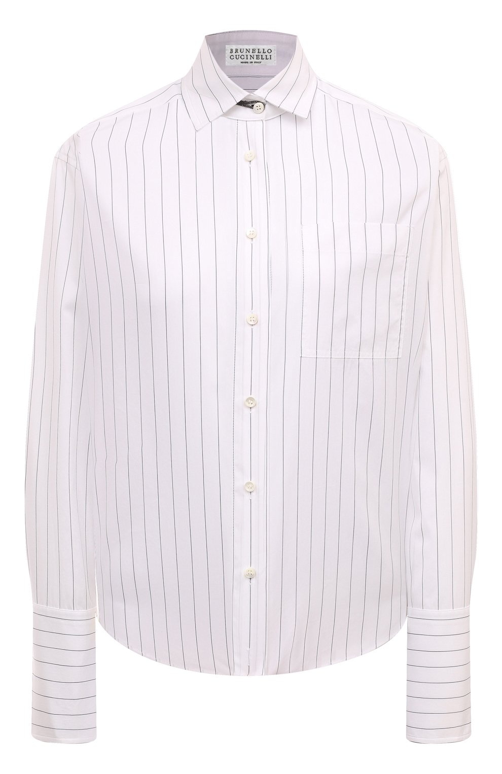 Рубашка из хлопка и шелка BRUNELLO CUCINELLI, арт. MP757NH306, фото 1