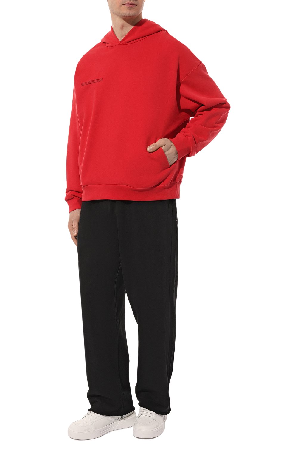 Хлопковое худи PANGAIA красного цвета по цене 20750 руб., арт. ORGANIC COTTON HOODIE, фото 6 Хлопковое худи PANGAIA, арт. ORGANIC COTTON HOODIE, фото 6