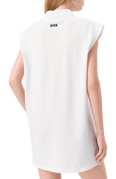 Хлопковое платье MSGM, арт. 3841MDA78/257137, фото 4