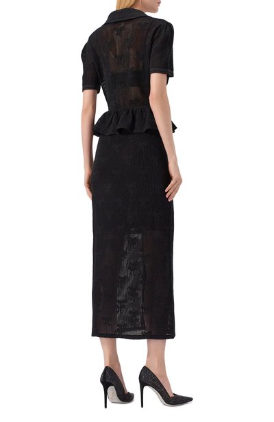 Хлопковое платье SELF-PORTRAIT, арт. PF25-047M-B, фото 4