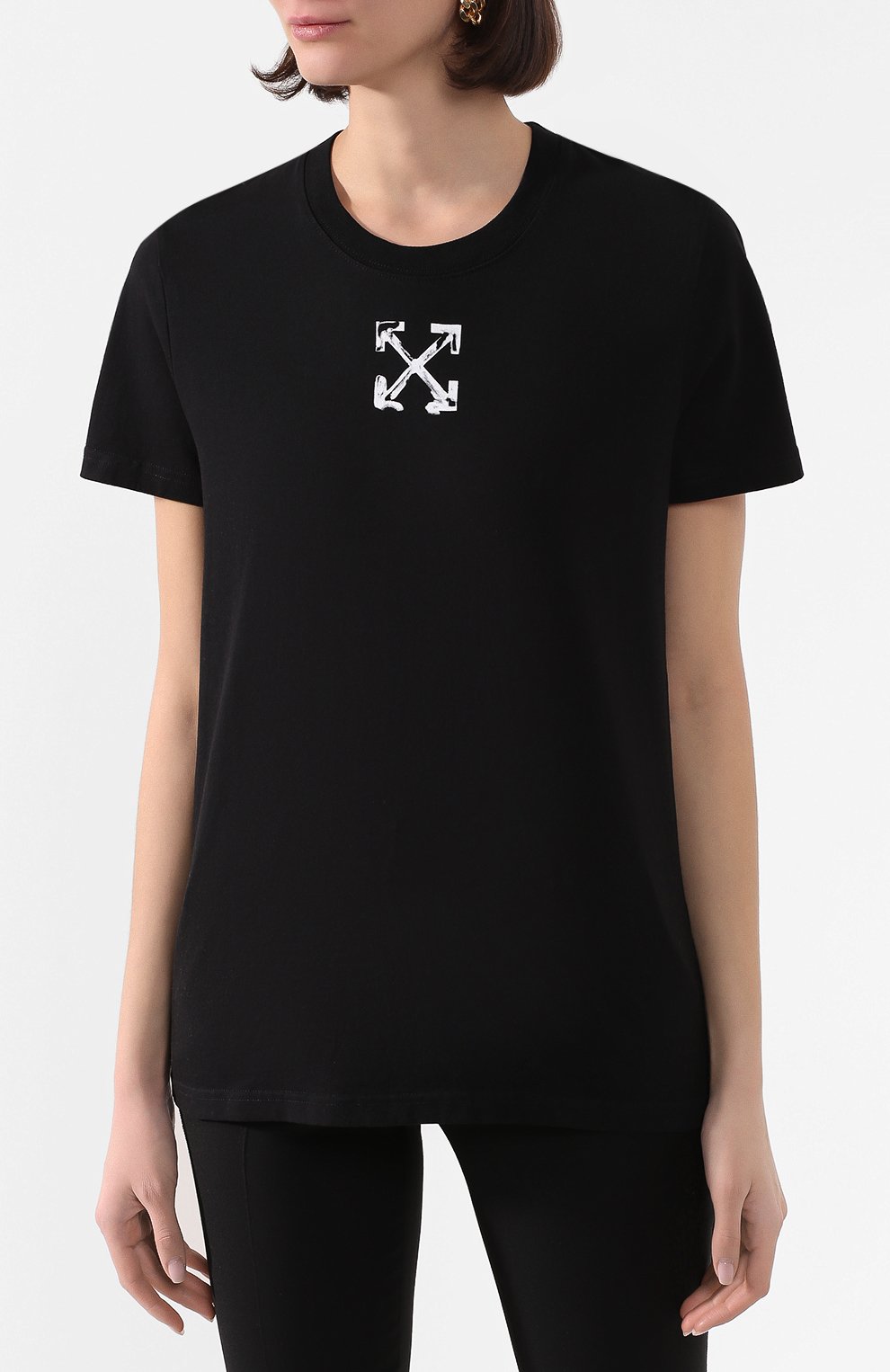 Хлопковая футболка OFF-WHITE, арт. 0WAA049S20JER0091001, фото 3